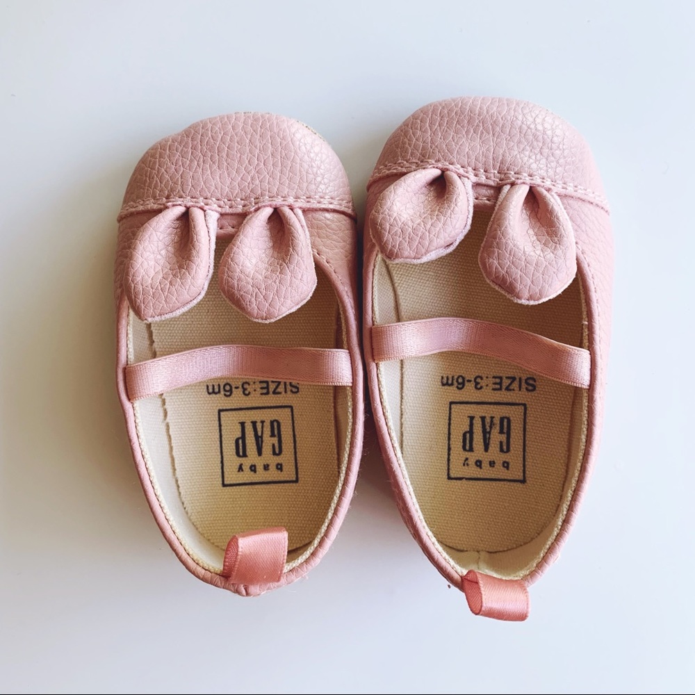 3-6 months bunny baby ballet flats